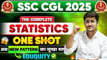 🔥COMPLETE STATISTICS (साँख्यिकी) ONE SHOT | NEW PATTERN |A to Z| SSC CGL, CHSL, CPO, MTS | Viren Sir