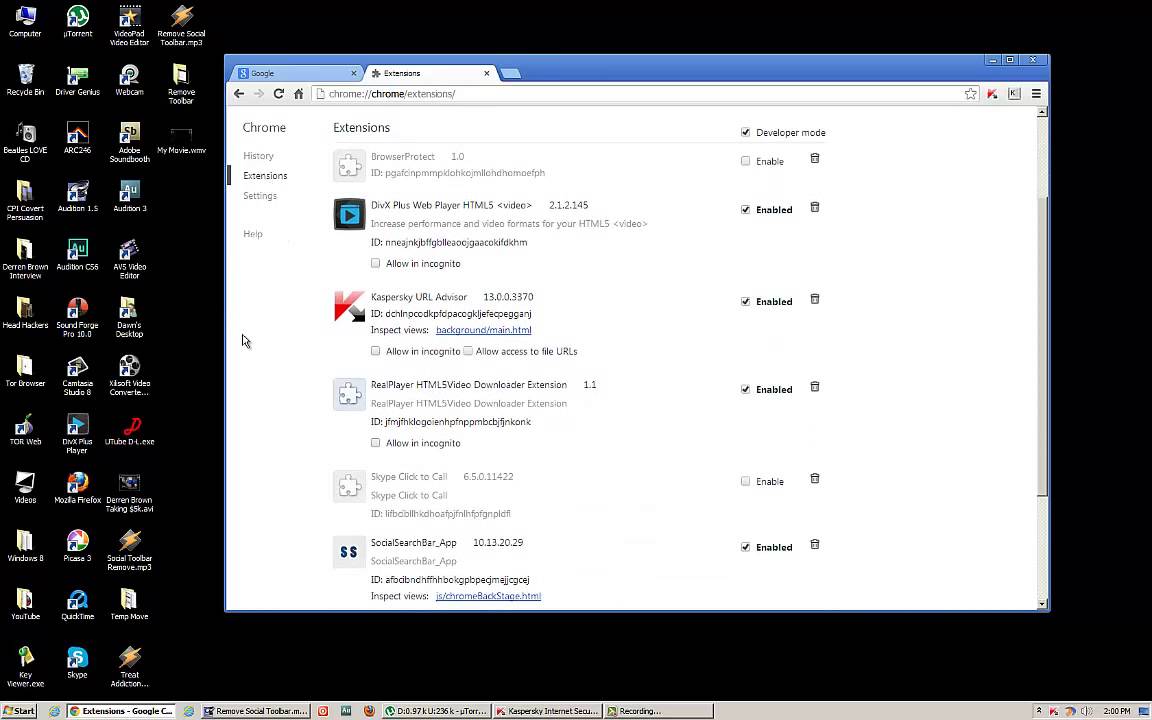 Remove Delete Social Search Toolbar In Chrome YouTube