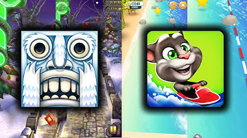 Temple Run 2 Frozen Festival Vs Talking Tom Jetski - Endless Run Game Play Android iOS D27022022