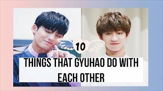 10 Things That Gyuhao Do With Each Other (Mingyu & Minghao)