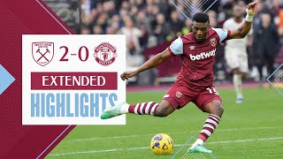 Extended Highlights Big Christmas Win At Home West Ham 2-0 Manchester United Premier League
