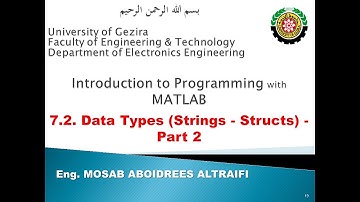 7.2. Data Types (Strings - Structs) - Part-2 | انواع البيانات - الجزء الثاني | MOCADEMY