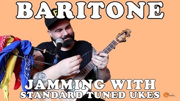 How to Jam Baritone Ukulele with Standard Tuned Ukuleles