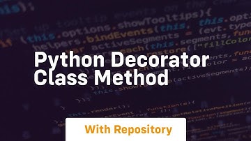 python decorator class method