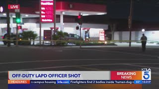 Off-duty LAPD reserve officer shot by KTLA 5 10,282 views 9 hours ago 2 minutes, 36 seconds