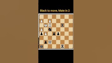 ||Mate in 2|| #shorts #chess  #checkmate #learnchess  #tactics #chessforbeginners #chessmatetricks