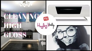 Cleaning High Gloss Kitchen Cabinets  & Furniture Surfaces - CLEAN WITH ME