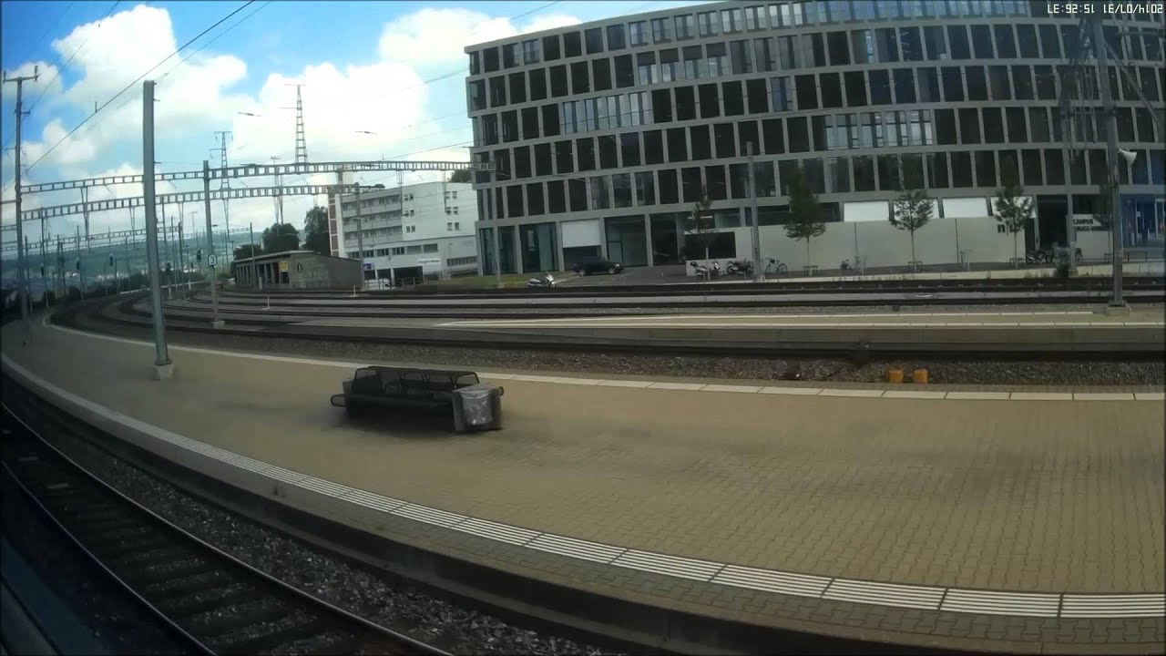 20140731 train from Basel SBB to Zurich Airport, timelapse - YouTube