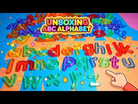 TOY ASMR 🧲🎎 Satisfying Unboxing 🌈 Transparent Alphabet Letters | Make Words & Arrange A-Z