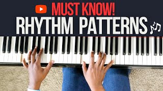 5 MUST KNOW Piano Chord Rhythm Patterns - Perfect For Beginners!