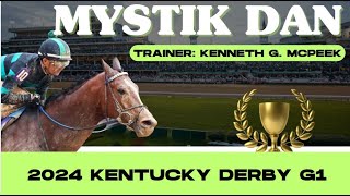 Mystik Dan 2024 Kentucky Derby (wrong pointer in first race see other video for correction)