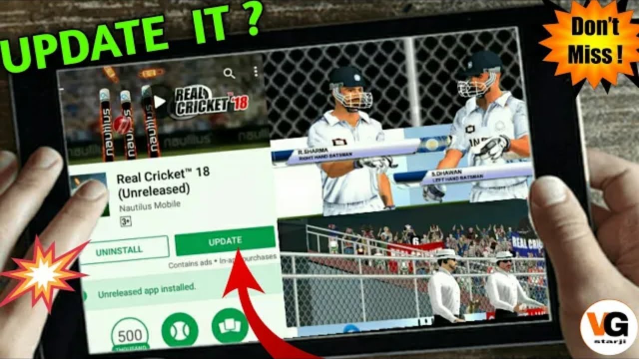 🔥Real cricket 18 game test match and new scoore board promo