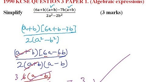 1990 KCSE MATHS QUESTION 3 PAPER 1