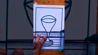 3D art trick illusion on paper#shorts#drawing for beginners