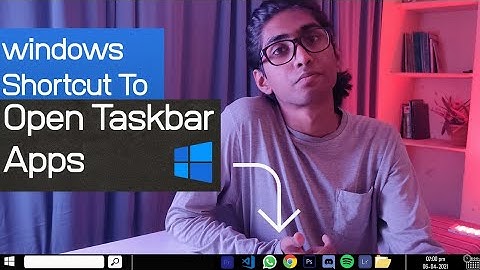 How To Open Taskbar Apps With Keyboard Shortcut Key In Windows 10 || 2 Min Tech