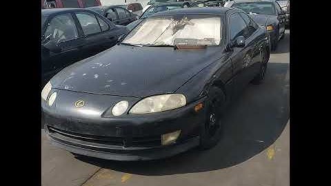 59. 1992 LEXUS SC400 BLACK STK#162XXX AUCTION DATE 10-8-2020 ENDS AT 12:00