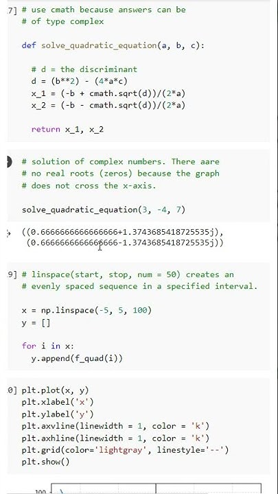 How Do You Solve Quadratic Equation in Python? #python #pythons # ...