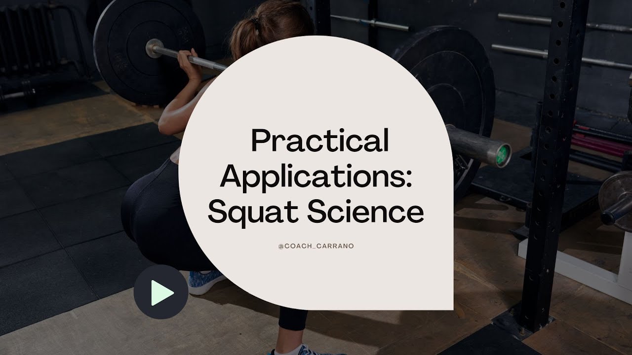 Practical Applications: Squat Science with Dr. Sean Flanagan - YouTube