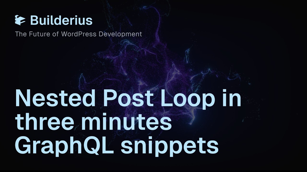 Build Nested Loops in 3 Minutes with GraphQL SnippetsNested Queries ...