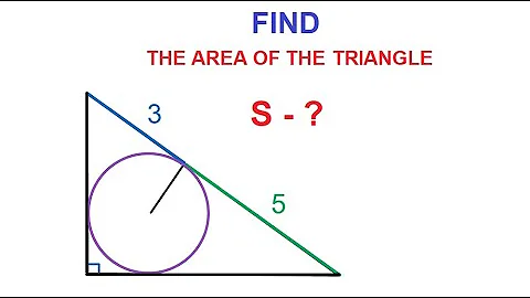 FIND THE AREA OF THE RIGHT TRIANGLE | Geometry challenge