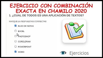 #36 Combinación Exacta en Chamilo 2024
