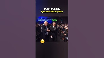 Putin IGNORES Netanyahu in Public ! 😯