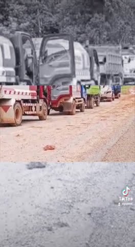 Drama, dramastis mobil truk angkutan BBM antri di jalan trans papua