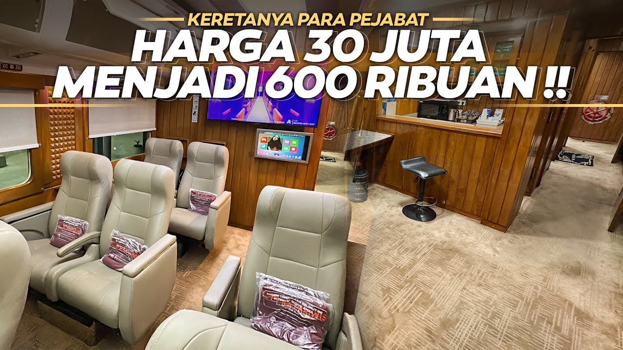 NAIK KERETA MEWAHNYA PARA PEJABAT‼️ Rp 600.000 Naik KA Bogowonto Priority Jakarta - Yogyakarta