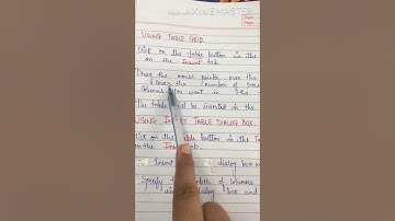 Computer-class-5 chapter-4 - WORKING WITH TABLES -(PART 1) -CyberApps