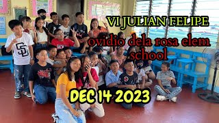 Xmass party grade 6 julian felipe section,,,,OVIDIO DELA ROSA ELEMTARY SCHOOL.dec 14 2023