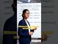 difference between constructors and methods | java #corejava #interview #java #coding #javainterview