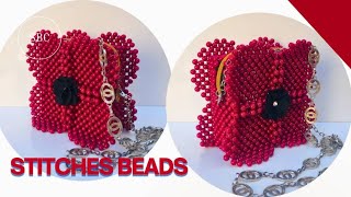 DETAILED way to make this ELEGANT  handmade BEADED BAG//DIY Beaded Bag//DIY Tutorial