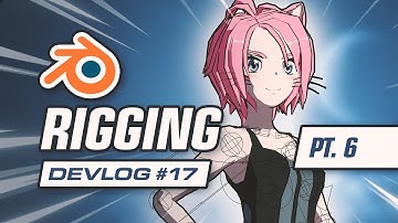 Rigging My Anime Character With Blender & Rigify (Part 6) | Project Feline Indie Game Devlog #17
