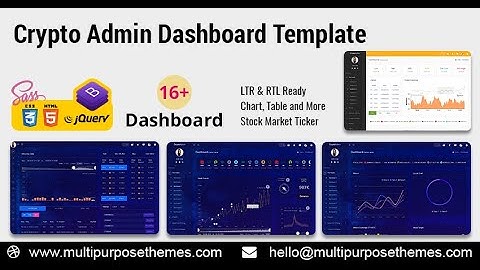 Crypto Tokenize Admin Template Dashboard Bootstrap 5 with Dark Theme