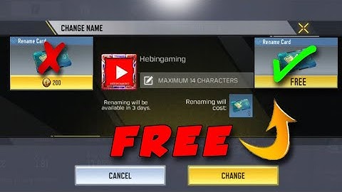 How to Change Your Name For Free ( Season 7 ) In Call of Duty Mobile