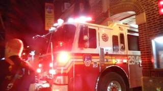 FDNY engine 293 & engine 294 response from quarters