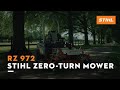 Rz 972 stihl zeroturn mower for professionals  features and benefits