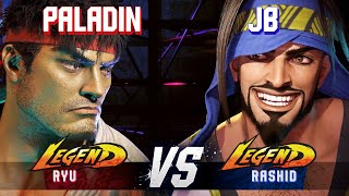 SF6 ▰ PALADIN (Ryu) vs JB (Rashid) ▰ High Level Gameplay