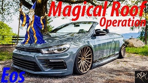 ✨ Volkswagen Eos 😮 Magic Disappearing Roof Operation 🤯