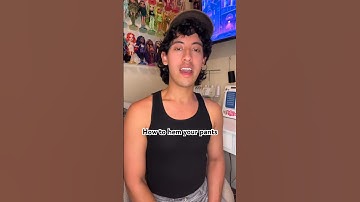 How to hem your pants FOR SEWING BEGINNERS! #sewingtutorial #sewingtips #sewing