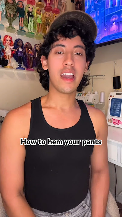 How to hem your pants FOR SEWING BEGINNERS! #sewingtutorial #sewingtips #sewing