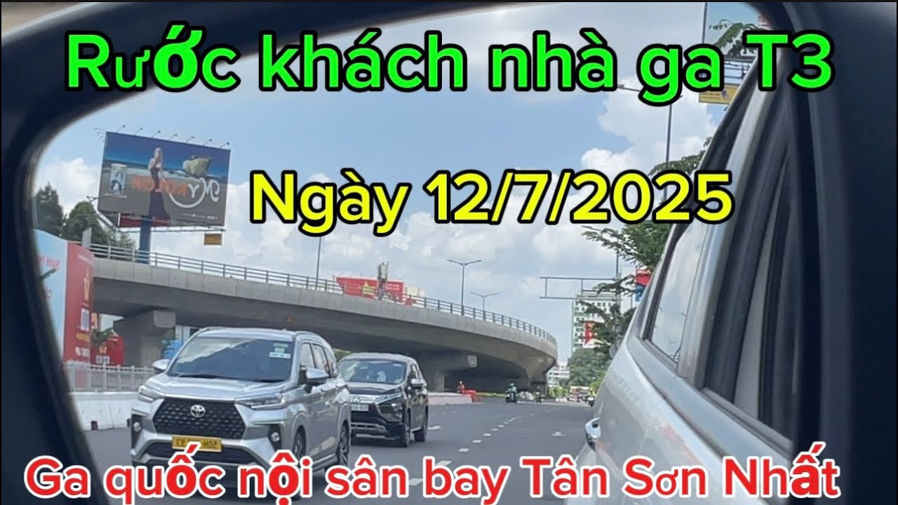 Rước khách nhà ga T3.ga quốc nội sân bay Tân Sơn Nhất.12/7/2025
