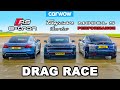 Audi RS e-tron GT v Porsche Taycan v Tesla Model S: DRAG RACE