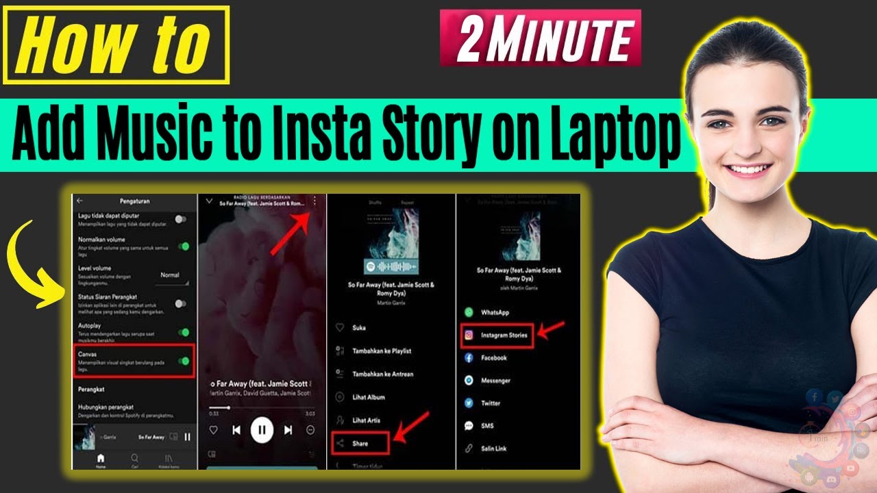 How To Add Music To Instagram Story On Laptop 2024 Easy Youtube