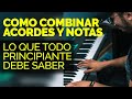 Cmo combinar acordes y notas en el piano  lo que todo principiante debe saber