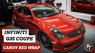 2004 Infiniti G35 Coupe | Candy Red Wrap | Timelapse | PT Custom Graphics