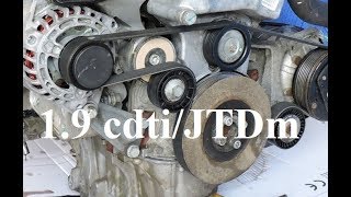 Wymiana Paska Wieloklinowego I Napinacza - 1.9 Cdti/Jtdm - Astra, Zafira, Vectra, Saab, Alfa Romeo - Youtube