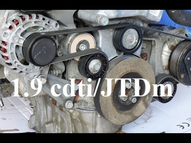 Wymiana Paska Wieloklinowego I Napinacza 1 9 Cdti Jtdm Astra Zafira Vectra Saab Alfa Romeo Youtube