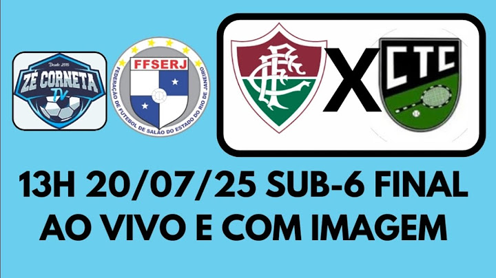 FLUMINENSE X CASCADURA | SUB-6 FINAL FEDERAÇÃO | 20-07-25