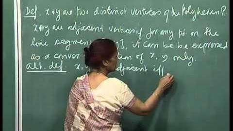 Mod-01 Lec-10 Big-M method,Graphical solutions, adjacent extreme pts and adjacent bfs